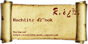 Rochlitz Énok névjegykártya